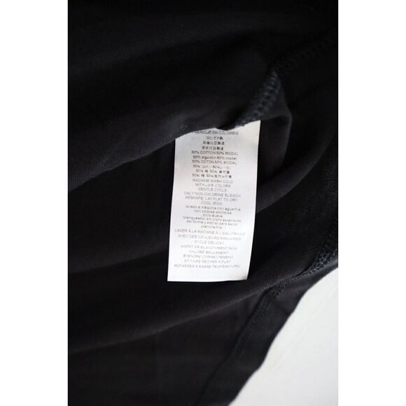 Michael Kors QR451FEECG Women's Sz Small Black Cotton Circle-Logo T-Shirt - Picture 4 of 6